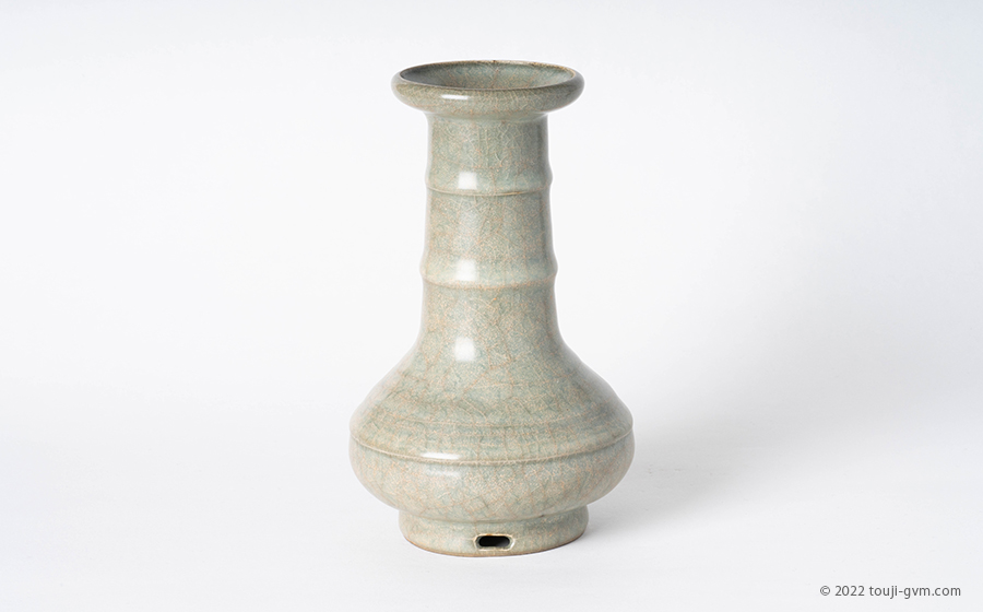 Celadon Bottle with bamboo shoot